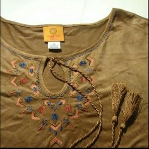Ruby Rd faux suede Tunic